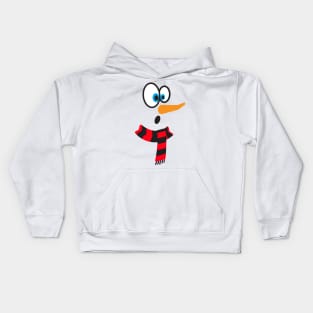 snowman face Kids Hoodie